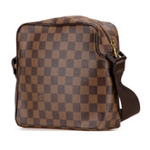 ルイ ヴィトン ダミエ オラフPM 斜め掛け ショルダーバッグ N41442 ブラウン PVC レザー レディース LOUIS VUITTON 【中古】